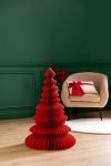 Dekoracja Choinka papierowa składana 90 cm Red 2