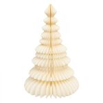 Dekoracja Choinka papierowa składana 90 cm white creme 5