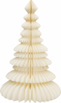 Dekoracja Choinka papierowa składana 90 cm white creme 1