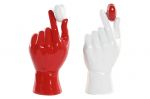 Dekoracja Holding Heart 26 cm biała czerwona - Item International 5