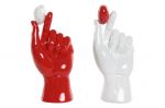 Dekoracja Holding Heart 26 cm biała czerwona - Item International 4