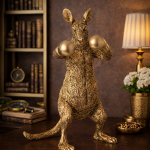 Dekoracja Kangaroo Boxer złota 2