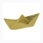 Dekoracja Statek Origami złoty 2