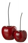 Dekoracja wiśnia Cherry shine czerwona - J-Line 2