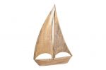 Dekoracyjna żaglówka z drewna mango 60 cm 1