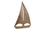 Dekoracyjna żaglówka z drewna mango 74 cm  1
