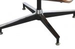 Designerski fotel Lounge Look z podnóżkiem biały - Item International 11