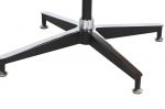 Designerski fotel Lounge Look z podnóżkiem brązowy - Item International 11