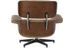 Designerski fotel Lounge Look z podnóżkiem brązowy - Item International 5