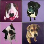 Obraz Pop Art Dog galery zestaw 4 szt - Kare Design 1