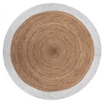 Dywan jutowy 120cm naturalny biały - Atmosphera 1