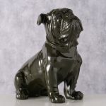 Figura dekoracyjna Bulldog Bully czarny  - Boltze 2