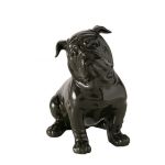 Figura dekoracyjna Bulldog Bully czarny  - Boltze 1