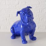 Figura dekoracyjna Bulldog Bully niebieski - Boltze 6