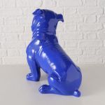 Figura dekoracyjna Bulldog Bully niebieski - Boltze 5
