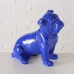 Figura dekoracyjna Bulldog Bully niebieski - Boltze 4