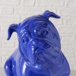Figura dekoracyjna Bulldog Bully niebieski - Boltze 3