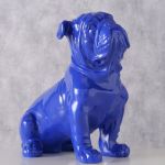 Figura dekoracyjna Bulldog Bully niebieski - Boltze 2