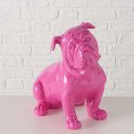 Figura dekoracyjna Bulldog Bully różowy - Boltze 6