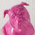 Figura dekoracyjna Bulldog Bully różowy - Boltze 3