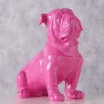 Figura dekoracyjna Bulldog Bully różowy - Boltze 2