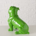 Figura dekoracyjna Bulldog Bully zielony - Boltze 5