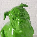 Figura dekoracyjna Bulldog Bully zielony - Boltze 3