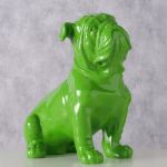 Figura dekoracyjna Bulldog Bully zielony - Boltze 2