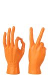 Figura dekoracyjna Hand orange  2