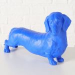 Figura dekoracyjna Jamnik Wuffy niebieski - Boltze 8