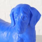 Figura dekoracyjna Jamnik Wuffy niebieski - Boltze 4