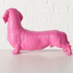 Figura dekoracyjna Jamnik Wuffy różowy - Boltze 8