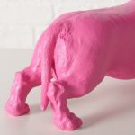 Figura dekoracyjna Jamnik Wuffy różowy - Boltze 5