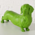 Figura dekoracyjna Jamnik Wuffy zielony - Boltze 7
