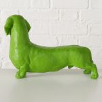 Figura dekoracyjna Jamnik Wuffy zielony - Boltze 6