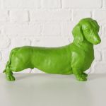 Figura dekoracyjna Jamnik Wuffy zielony - Boltze 5