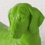 Figura dekoracyjna Jamnik Wuffy zielony - Boltze 4