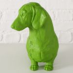Figura dekoracyjna Jamnik Wuffy zielony - Boltze 3