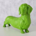 Figura dekoracyjna Jamnik Wuffy zielony - Boltze 2