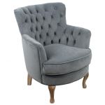 Fotel Armchair Velvet szary  - Inart 1