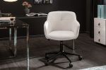 Fotel biurowy Krzesło Euphoria skórzane białe - Invicta Interior 3