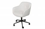 Fotel biurowy Krzesło Euphoria skórzane białe - Invicta Interior 2