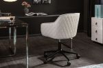 Fotel biurowy Krzesło Euphoria skórzane białe - Invicta Interior 5