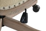 Fotel biurowy krzesło Louis beżowe boucle - Item International 7