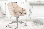 Fotel biurowy Krzesło Turin taupe vintage - Invicta Interior 13
