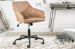 Fotel biurowy Krzesło Turin taupe vintage - Invicta Interior 1