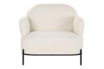 Fotel Boucle lounge biały - Item International 2