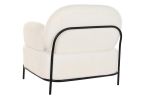Fotel Boucle lounge biały - Item International 3
