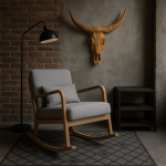 Fotel bujany Linen szary - Item International 4
