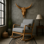 Fotel bujany Linen szary - Item International 3
